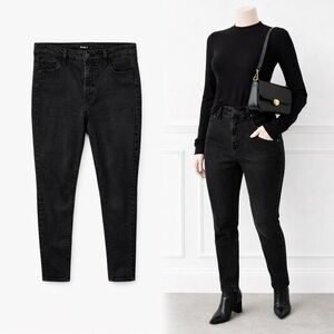 Old Navy Black Denim Jeans Sz 12